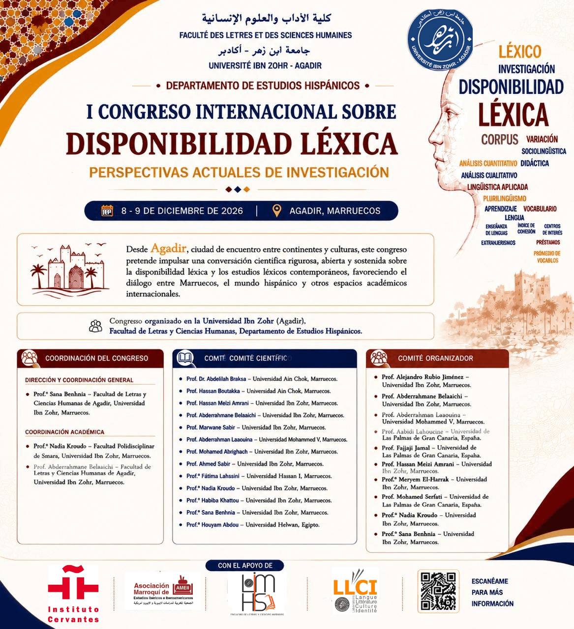 I Congreso Internacional sobre Disponibilidad Léxica — Comités y Coordinación